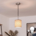 Brilagi - LED-pendel på kabel NUBILA 1xE27/60W/230V Ø 14 cm sort/lysebrun