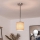 Brilagi - LED-pendel på kabel NUBILA 1xE27/60W/230V Ø 14 cm sort/lysebrun