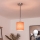 Brilagi - LED-pendel på kabel NUBILA 1xE27/60W/230V, Ø 14 cm, sort/orange