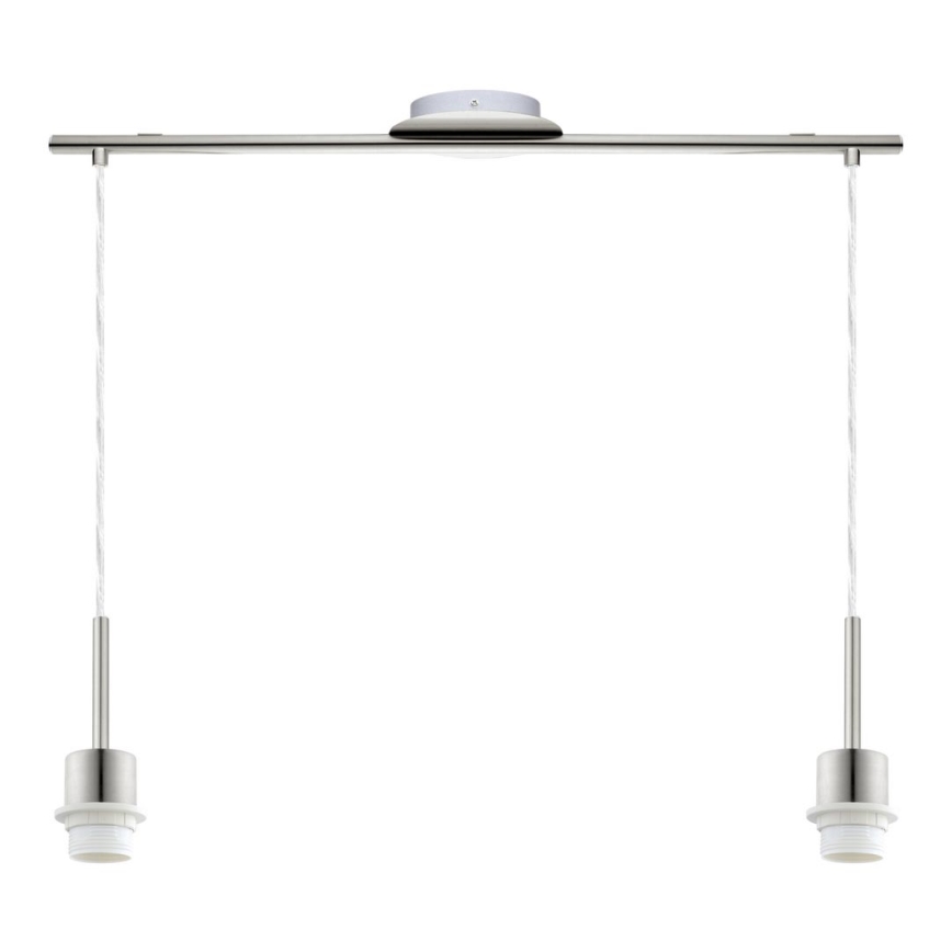 Brilagi - LED-pendel på kabel NUBILA 2xE27/60W/230V brun