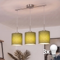 Brilagi - LED-pendel på kabel NUBILA 3xE27/60W/230V grøn
