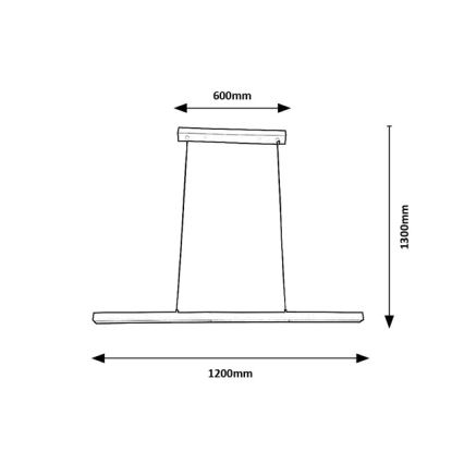 Brilagi - LED pendel på kabel PAXIS LED/30W/230V 120 cm hvid