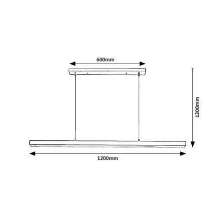 Brilagi - LED-pendel på kabel PAXIS LED/30W/230V 120 cm sort
