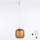 Brilagi - LED-pendel på kabel RETRO GLASS 1xE27/60W/230V Ø 14 cm hvid/røget brun