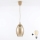 Brilagi - LED pendel på kabel RETRO GLASS 1xE27/60W/230V Ø 17 cm beige/røget beige