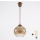 Brilagi - LED-pendel på kabel RETRO GLASS 1xE27/60W/230V Ø 18 cm brun/røget brun