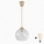 Brilagi - LED-pendel på kabel RETRO GLASS 1xE27/60W/230V Ø 25 cm beige/klar