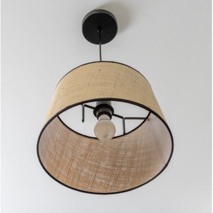 Brilagi - LED-pendel på ledning CERIA 1xE27/40W/230V Ø 35 cm beige