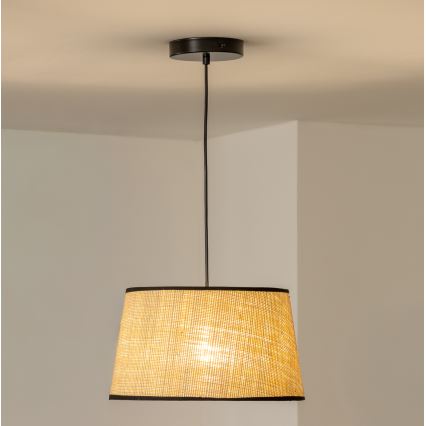 Brilagi - LED-pendel på ledning CERIA 1xE27/40W/230V Ø 35 cm beige