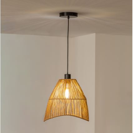 Brilagi - LED-pendel på ledning CERIA BOHO 1xE27/40W/230V Ø 30 cm brun