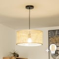Brilagi - LED-pendel på ledning CERIA BOHO 1xE27/40W/230V Ø 40 cm bambus