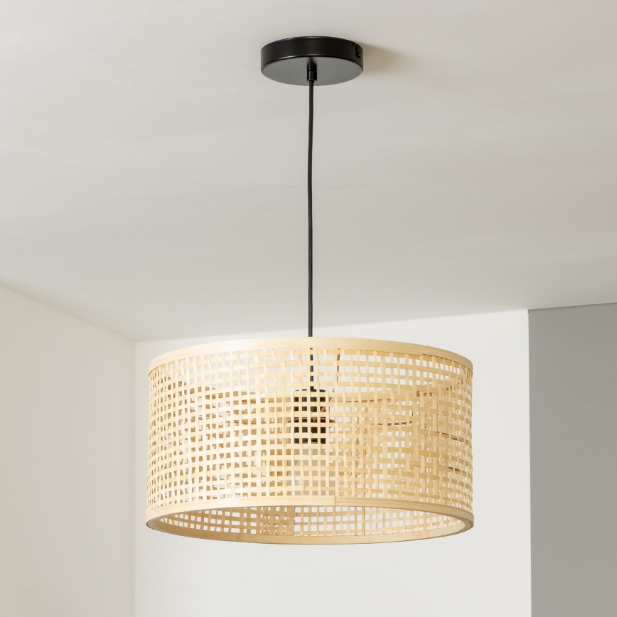 Brilagi - LED-pendel på ledning CERIA BOHO 1xE27/40W/230V Ø 40 cm bambus
