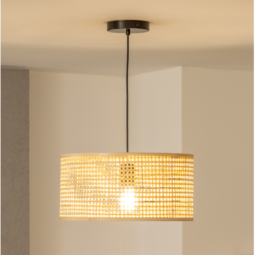 Brilagi - LED-pendel på ledning CERIA BOHO 1xE27/40W/230V Ø 40 cm bambus