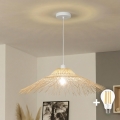 Brilagi - LED-pendel på ledning CERIA BOHO 1xE27/40W/230V Ø 70 cm bambus