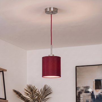 Brilagi - LED-pendel på ledning NUBILA 1xE27/60W/230V Ø 14 cm pompejsk rød