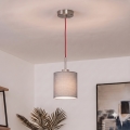 Brilagi - LED-pendel på ledning NUBILA 1xE27/60W/230V Ø 14 cm rød/lysegrå