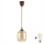 Brilagi - LED-pendel på ledning RETRO GLASS 1xE27/60W/230V Ø 14 cm brun/røget brun
