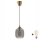 Brilagi - LED-pendel på ledning RETRO GLASS 1xE27/60W/230V Ø 14 cm brun/røget grå