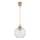 Brilagi - LED-pendel på ledning RETRO GLASS 1xE27/60W/230V Ø 18 cm beige/klar