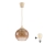 Brilagi - LED-pendel på ledning RETRO GLASS 1xE27/60W/230V Ø 18 cm beige/røget brun