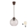 Brilagi - LED-pendel på ledning RETRO GLASS 1xE27/60W/230V Ø 18 cm brun/klar