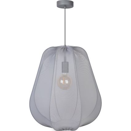 Brilagi - LED-pendel på wire ARVEN 1xE27/8W/230V Ø 37 cm grå