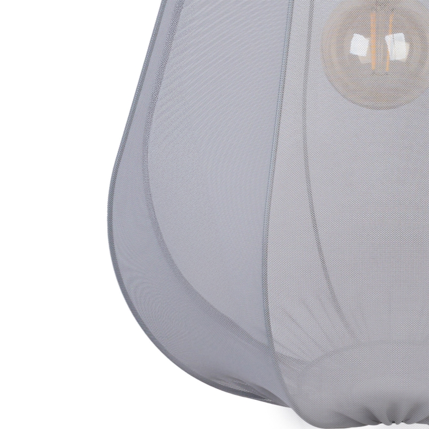 Brilagi - LED-pendel på wire ARVEN 1xE27/8W/230V Ø 37 cm grå