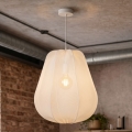 Brilagi - LED-pendel på wire ARVEN 1xE27/8W/230V Ø 37 cm hvid