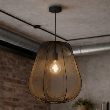 Brilagi - LED-pendel på wire ARVEN 1xE27/8W/230V Ø37 cm sort