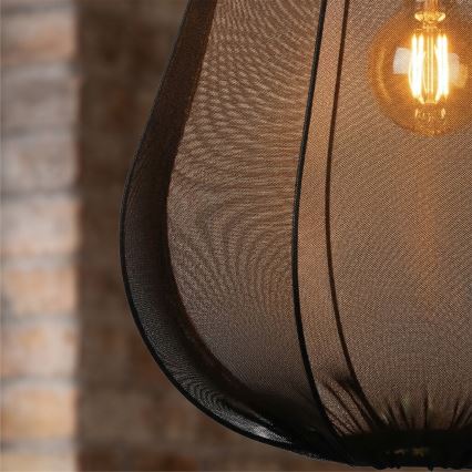 Brilagi - LED-pendel på wire ARVEN 1xE27/8W/230V Ø37 cm sort