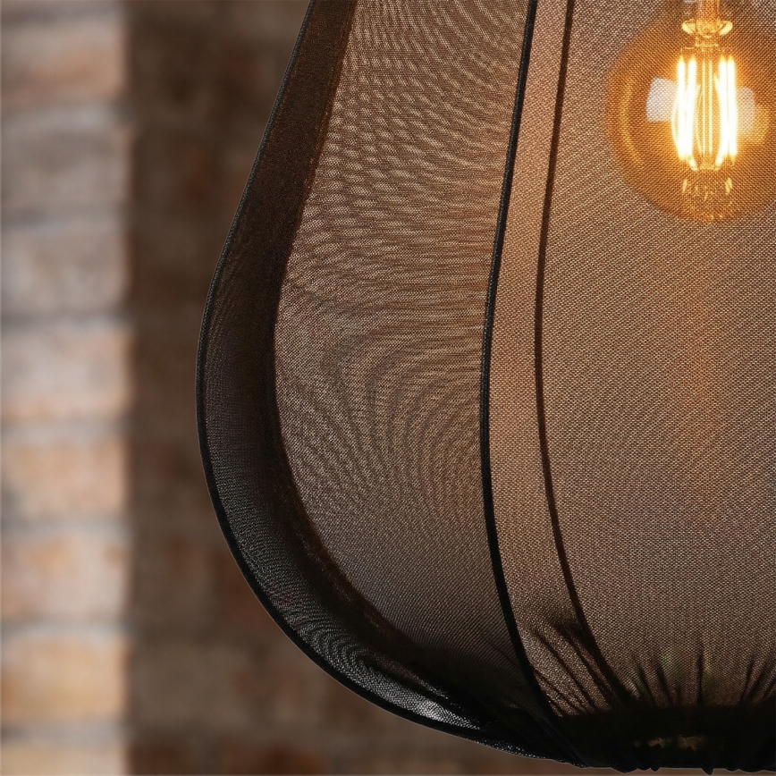 Brilagi - LED-pendel på wire ARVEN 1xE27/8W/230V Ø37 cm sort