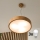 Brilagi - LED-pendel på wire CARVALHO 3xE27/15W/230V i egetræ Ø 47,5 cm