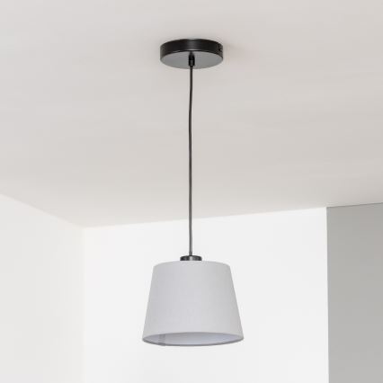 Brilagi - LED-pendel på wire CERIA 1xE27/40W/230V Ø 20,5 cm grå