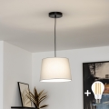 Brilagi - LED-pendel på wire CERIA 1xE27/40W/230V Ø 30 cm grå