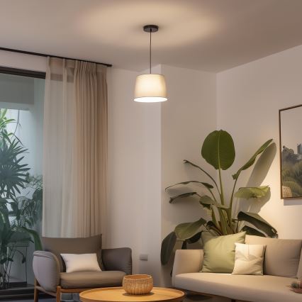 Brilagi - LED-pendel på wire CERIA 1xE27/40W/230V Ø 30 cm grå