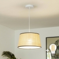 Brilagi - LED-pendel på wire CERIA 1xE27/40W/230V Ø 35 cm beige