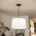 Brilagi - LED-pendel på wire CERIA 1xE27/40W/230V Ø 45 cm hvid