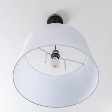 Brilagi - LED-pendel på wire CERIA 1xE27/40W/230V Ø 45 cm hvid