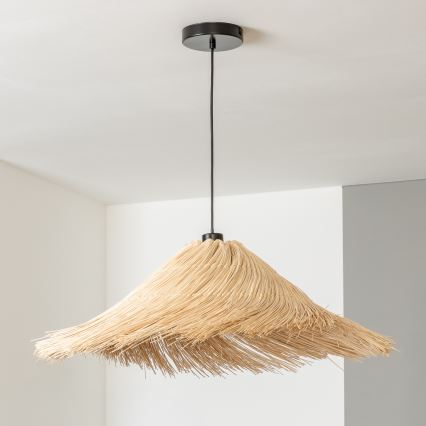 Brilagi - LED-pendel på wire CERIA BOHO 1xE27/40W/230V Ø 100 cm rattan