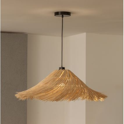 Brilagi - LED-pendel på wire CERIA BOHO 1xE27/40W/230V Ø 100 cm rattan