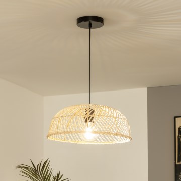 Brilagi - LED-pendel på wire CERIA BOHO 1xE27/40W/230V Ø 40 cm rattan