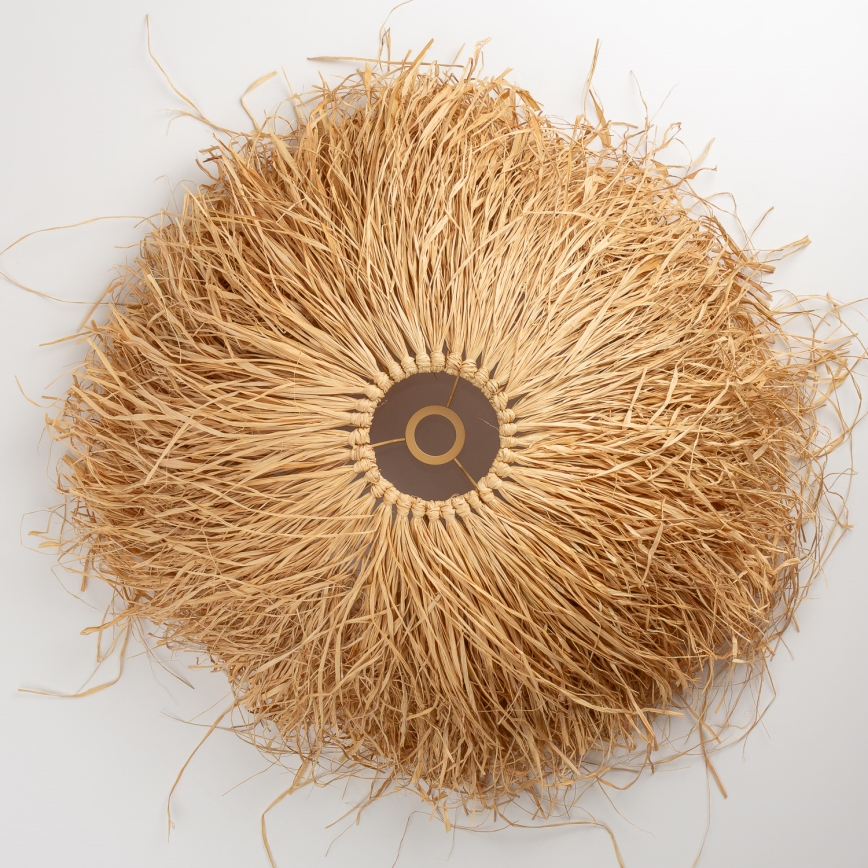 Brilagi - LED-pendel på wire CERIA BOHO 1xE27/40W/230V Ø 60 cm raffia