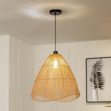 Brilagi - LED-pendel på wire CERIA BOHO 1xE27/40W/230V Ø 70 cm brun