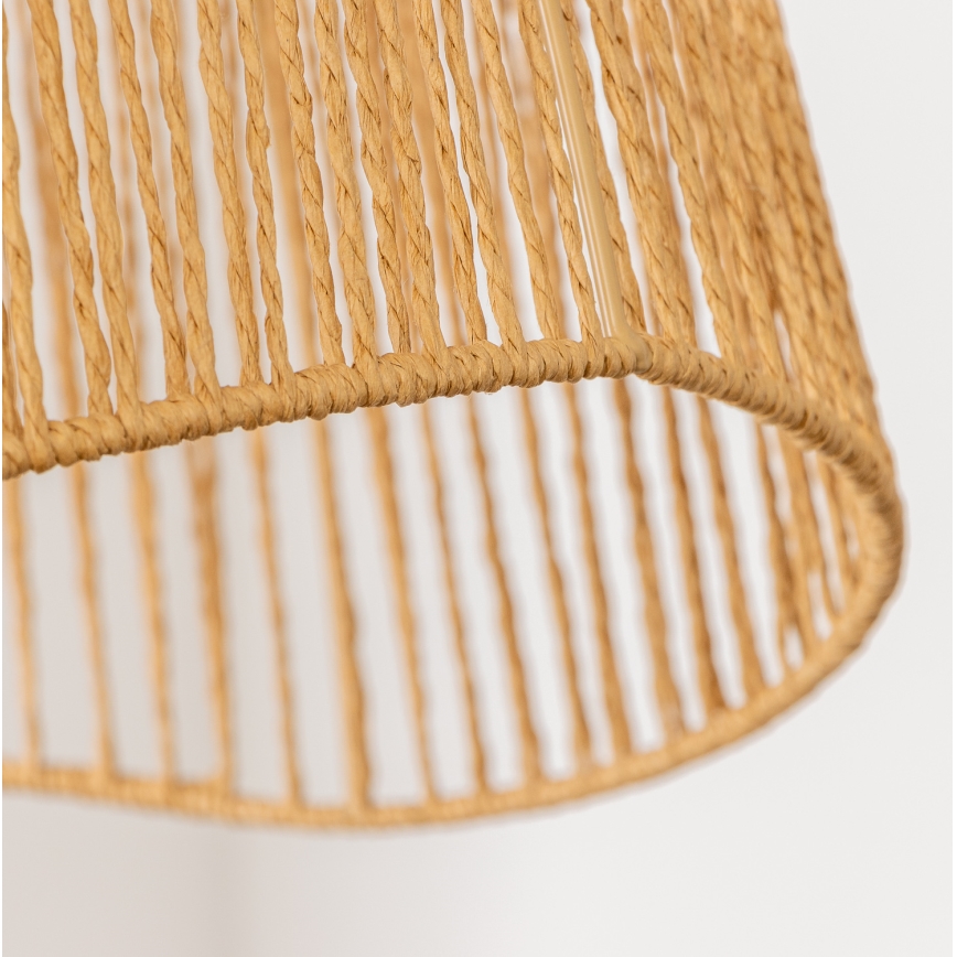 Brilagi - LED-pendel på wire CERIA BOHO 1xE27/40W/230V Ø 70 cm brun