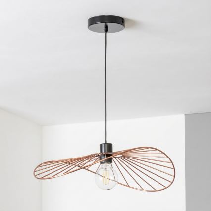 Brilagi - LED-pendel på wire CERIA WIRE 1xE27/40W/230V 40x56 cm bronze