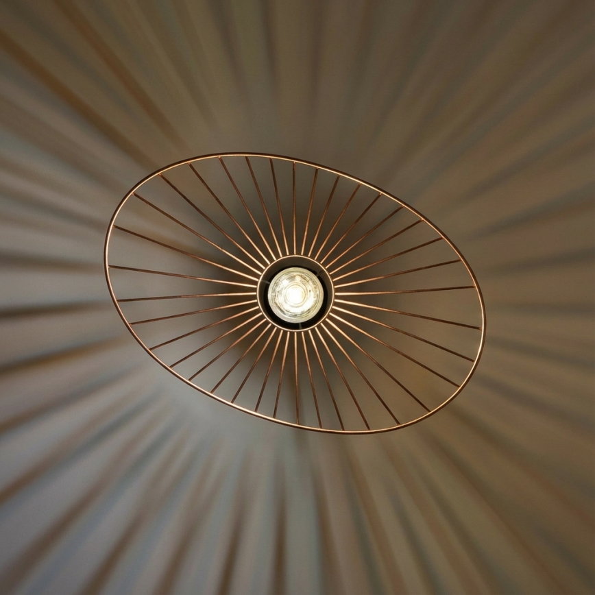 Brilagi - LED-pendel på wire CERIA WIRE 1xE27/40W/230V 40x56 cm bronze