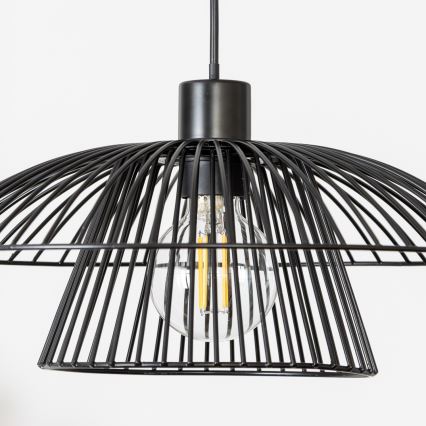 Brilagi - LED-pendel på wire CERIA WIRE 1xE27/40W/230V Ø 38 cm sort