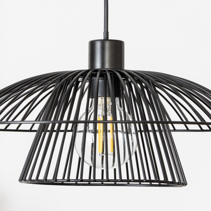 Brilagi - LED-pendel på wire CERIA WIRE 1xE27/40W/230V Ø 38 cm sort