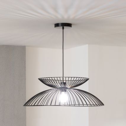 Brilagi - LED-pendel på wire CERIA WIRE 1xE27/40W/230V Ø 60 cm sort