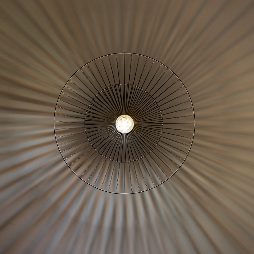 Brilagi - LED-pendel på wire CERIA WIRE 1xE27/40W/230V Ø 60 cm sort